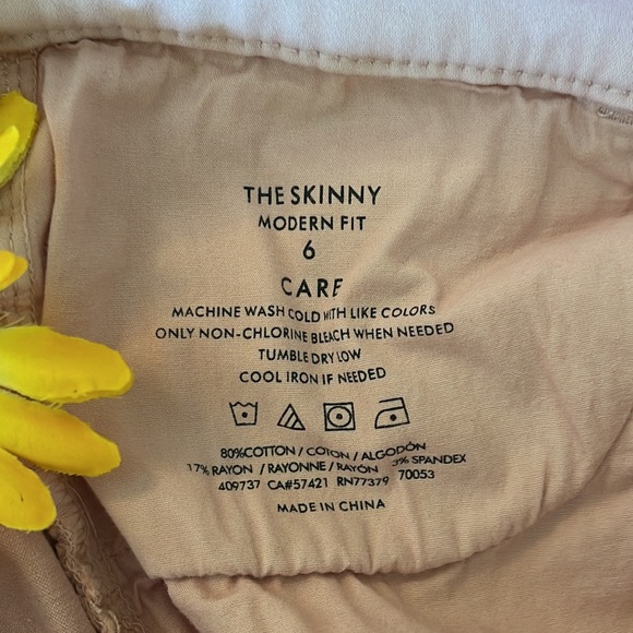 🌺 ANN TAYLOR; “The Skinny” Modern Fit Blush/Pink Colored Jeans; Misses Size 6! - Picture 9 of 9